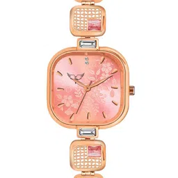 WHITE BIRD Women Brass Printed Dial & Bracelet Style Straps Analogue Watch 6024 Rose D Pink-picture-25