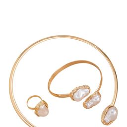 GEHNEY Joy of Jewels Gold-Plated Stainless Steel Necklace and Earrings-image-98