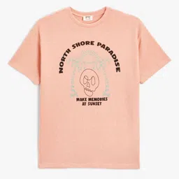 Koton Boys Typography Printed Round Neck Cotton T-shirt-image-50