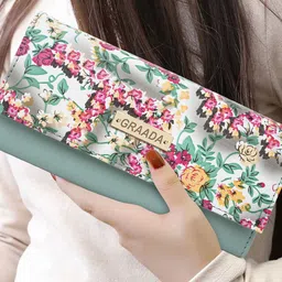 GRAADA Stylish Women Floral Printed Envelope Wallet-9