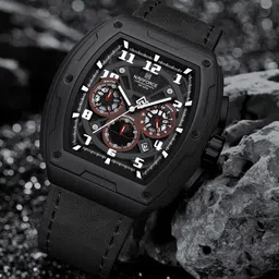 Naviforce Men Dial & Leather Straps Analogue Chronograph Watch NF8053_B W B-image-95