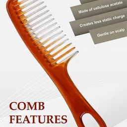KOLORUP BEAUTY Set Of 2 Easy Glide Combs With Handle image 3