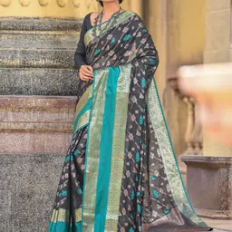 Anouk Rustic Ethnic Motifs Woven Design Zari Kanjeevaram Saree-picture-13