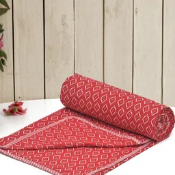 RRC Red Geometric AC Room 210 GSM Single Bed Dohar-image-15