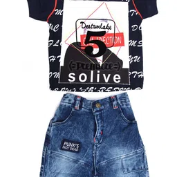 ZADMUS Boys Printed Round Neck Pure Cotton T-Shirt With Shorts-picture-16