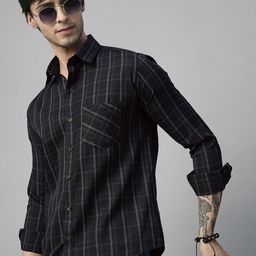 TRYBUY.IN Men Standard Buffalo Checks Opaque Checked Casual Shirt-image-92