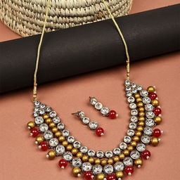 Dhivara Kundan Studded Jewellery Set-picture-0