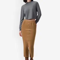 StyleCast A-Line Midi Skirt-picture-28