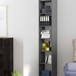 HEXA RED Grey Moisture & Termite Resistant Free Standing Book Shelf-51