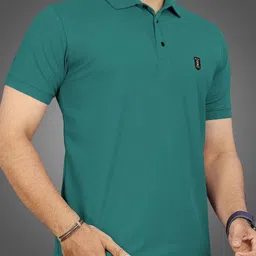 VeBNoR Men Solid Polo Collar T-shirt-image-70