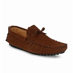 Big Fox Men Pointed Toe Suede Penny Loafers-image-71