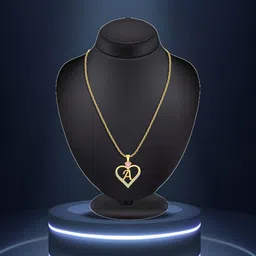 Lila Gold-Plated Heart Shaped Pendants with Chains-14