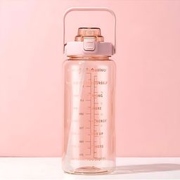 Virtuous Transparent & Brown Single Plastic Printed Water Bottle-image-51