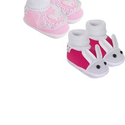 NESKA MODA Pink Cotton Booties-image-24