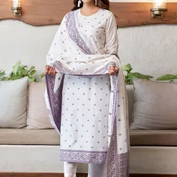 SANISA Women Floral Printed Kurta with Trousers & Dupatta-picture-51