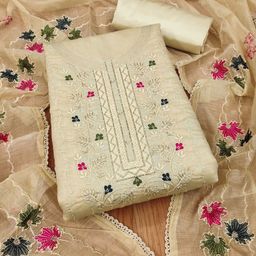 Rangtulika Ethnics Embroidered Unstitched Dress Material-picture-22