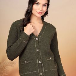 Thirty Threads Women Woollen Cardigan-image-49