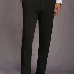 Louis Philippe Men Slim Fit Mid-Rise Formal Trousers-picture-29
