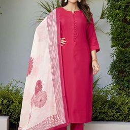 SZN Women Regular Kurta with Trousers & Printed Dupatta-picture-9