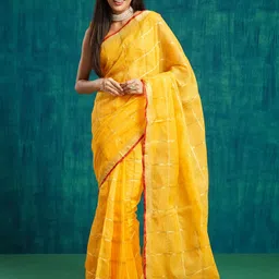 RACHNA Woven Design Kanjeevaram Saree With Blouse Piece-image-32