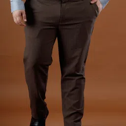 Muffynn Men Relaxed Straight Leg Straight Fit Chinos Trousers-picture-24