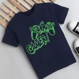 Tiny Toonzzz Boys Graphic Printed Round Neck Long Sleeves Cotton T-shirt-image-81