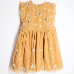 Cherry Crumble Kids-Girls Embroidered Fit & Flare Dress-picture-48
