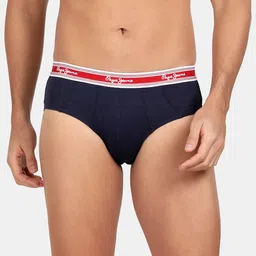 Pepe Jeans Men Cotton Low Rise Basic Briefs CLB03-01-TRB-33