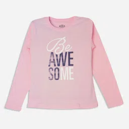 Bodycare Girls Typography Printed Applique T-shirt-picture-34