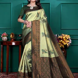Sadika Woven Design Zari Banarasi Saree-picture-50