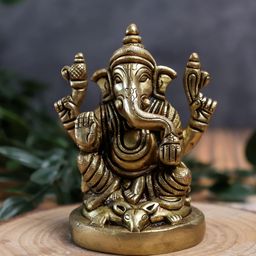 The Spiritual Living Gold-Toned Religious Idol Showpiece-image-81