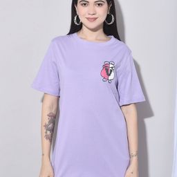 FFU Graphic Round Neck Regular Fit Drop Shoulder Sleeves Printed Cotton Oversized T-shirt-image-22