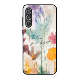 QRIOH Grace Garden Printed Lightweight Silicone Samsung Galaxy A36 5G Glass Back Case-picture-11
