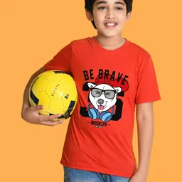 NUSYL Boys Graphic Printed Round Neck Cotton T-shirt-picture-22
