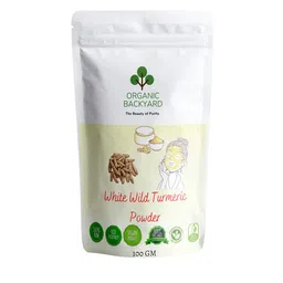 Organic Backyard 100% Natural White Wild Turmeric Powder For Face Care- 100gm-25