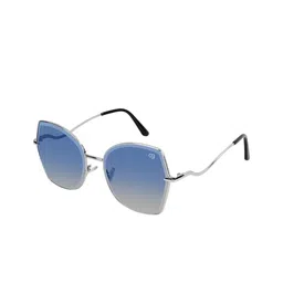 Woggles Unisex Blue Lens & Silver-Toned Oversized Sunglasses with-picture-6