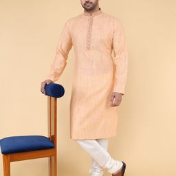 ZOIS Men Khadi Khadi Kurta-image-57