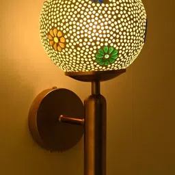 Somil Multicolor Elegant Designer Glass Night Lamp-12