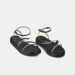 Vizzano Women Textured Party Open Toe Flats-5