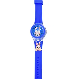 SWADESI STUFF Unisex Kids Dial & Bracelet Style Straps Analogue Watch MULTI BLUE RABBIT image 3