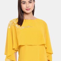 OTIRA Women Embroidered Cape Sleeve Top-image-87