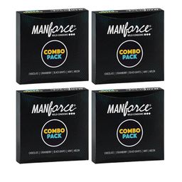 Manforce Set of 4 Lubricated Wild Condoms - 20 Pieces Each image 1