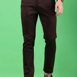 V-Mart Men Cotton Regular Fit Chinos Trousers-picture-2