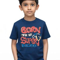 TeeSlix Kids Navy Blue Tshirts-image-128