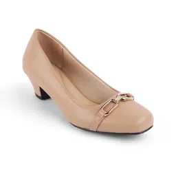 Tresmode Work Slim Heeled Pumps with Buckles-image-25