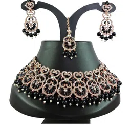 VATSALYA creation Alloy Black Jewellery Set-picture-0