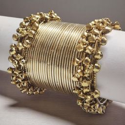 OOMPH Set Of 28 Ghungroo & Shimmer Bangles-11