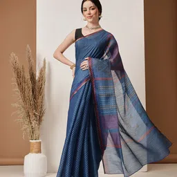 KALINI Striped Printed Zari Saree-picture-43