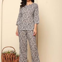 Ragavi Printed Pure Cotton Tunic With Trouser Co-Ords-picture-40