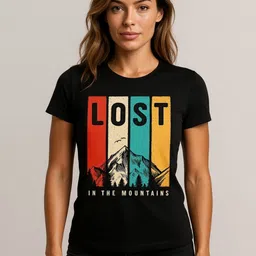 Anikmart Typography Printed Round Neck Cotton T-shirt-image-72